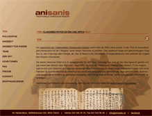 Tablet Screenshot of anisanis.ch